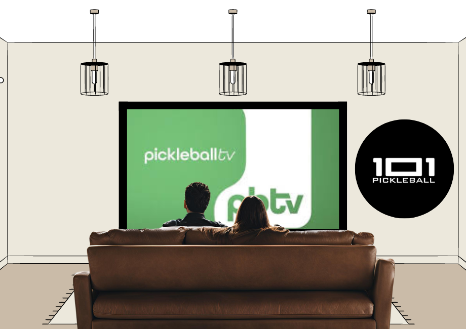 A couple streaming Pickleball TV