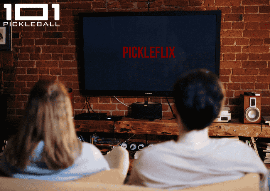 A couple watching "Pickleflix".