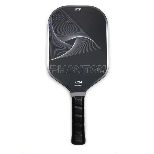 101 Pickleball - Phantom 16mm Pickleball Paddle - 3rd Gen T700 Carbon Fiber, Double Thermoformed Technology, Honeycomb Polymer Core, Elongated Handle